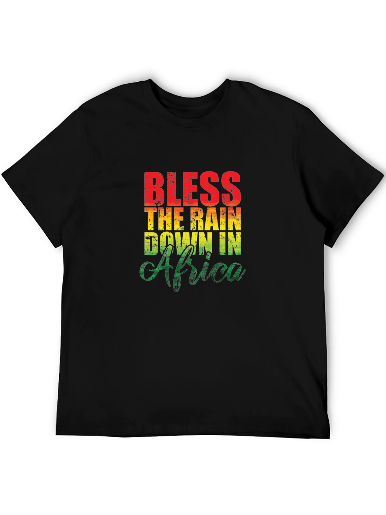 Bless The Rain In Africa T-Shirt Black
