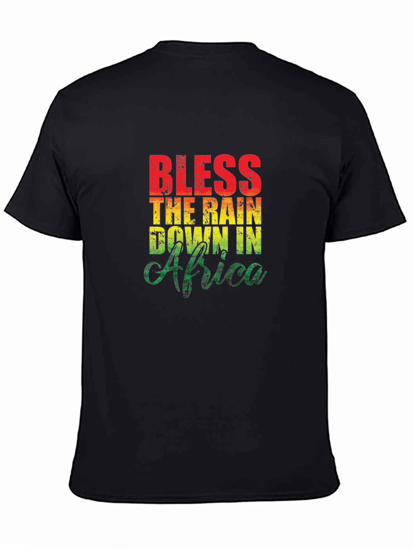 Bless The Rain In Africa T-Shirt Black