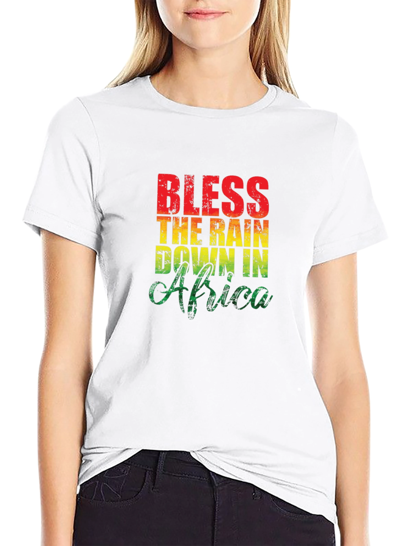 Bless The Rain In Africa T-Shirt Black