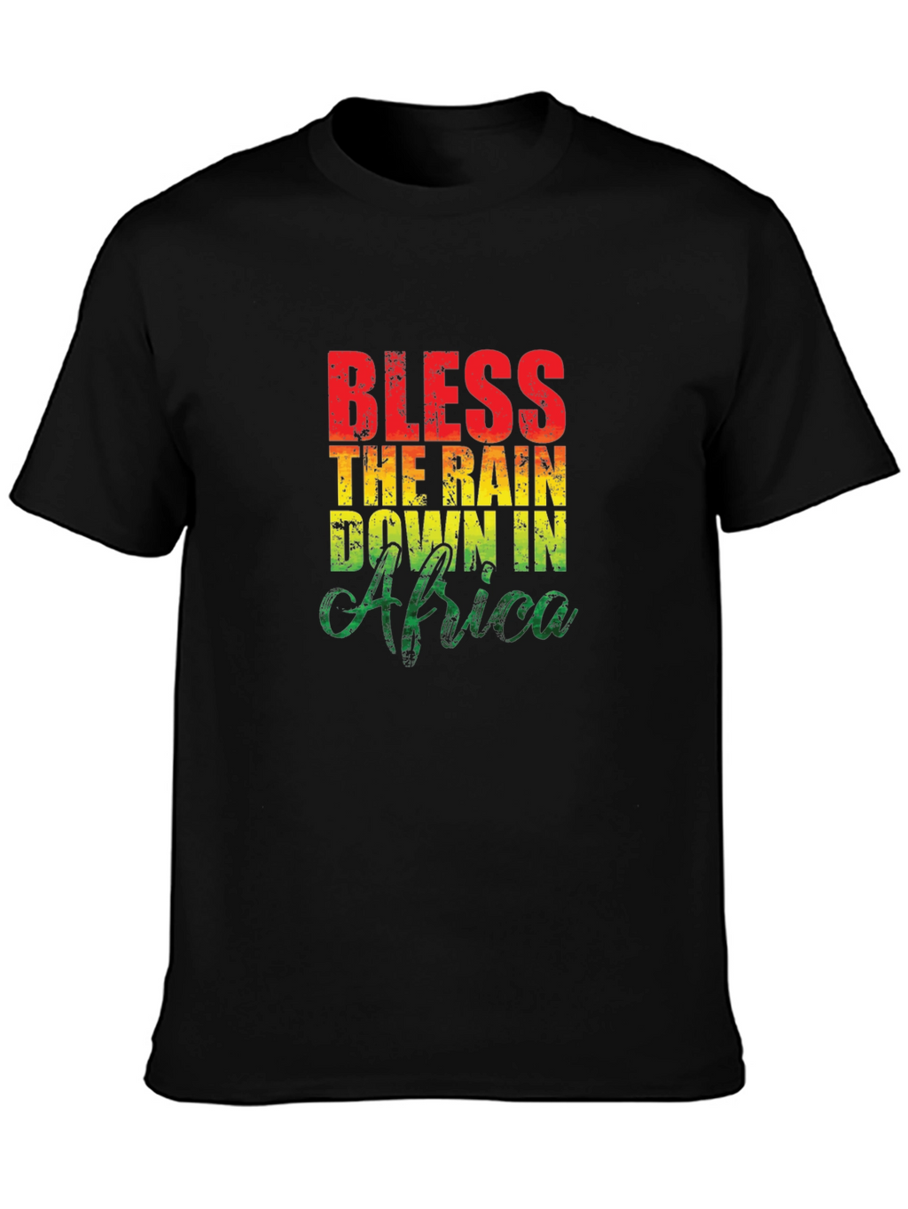 Bless The Rain In Africa T-Shirt Black