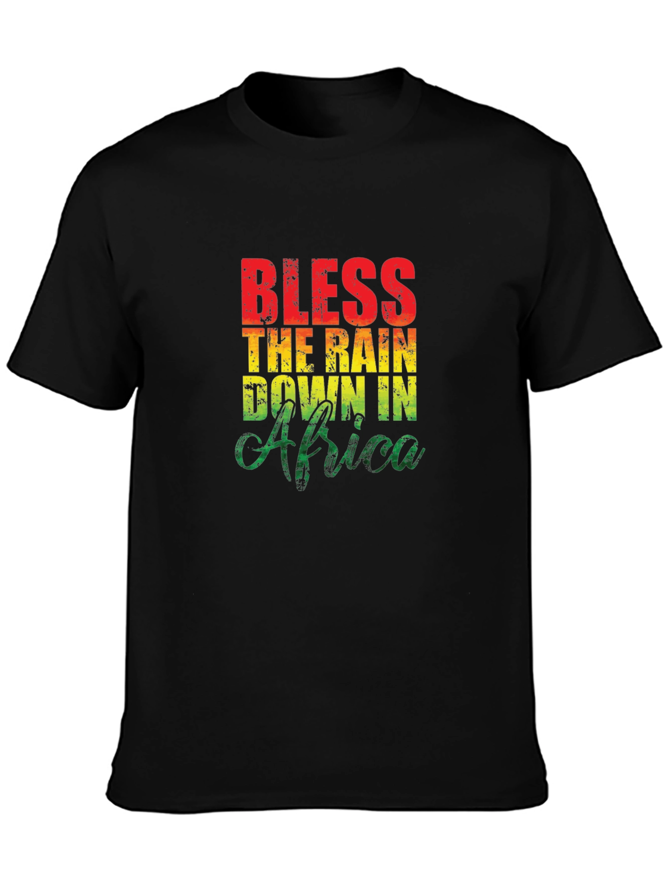Bless The Rain In Africa T-Shirt Black