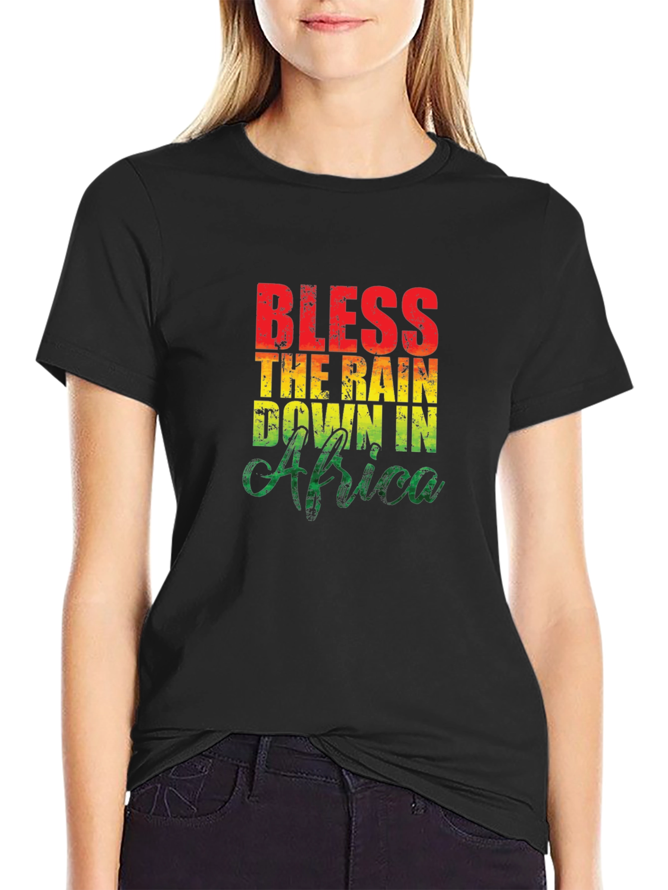 Bless The Rain In Africa T-Shirt Black
