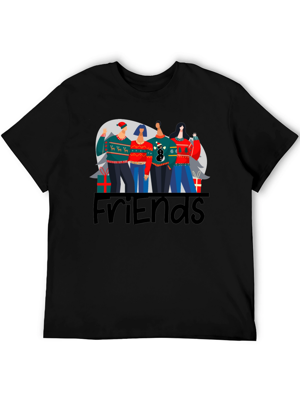 Friends Christmas Sweater T-Shirt