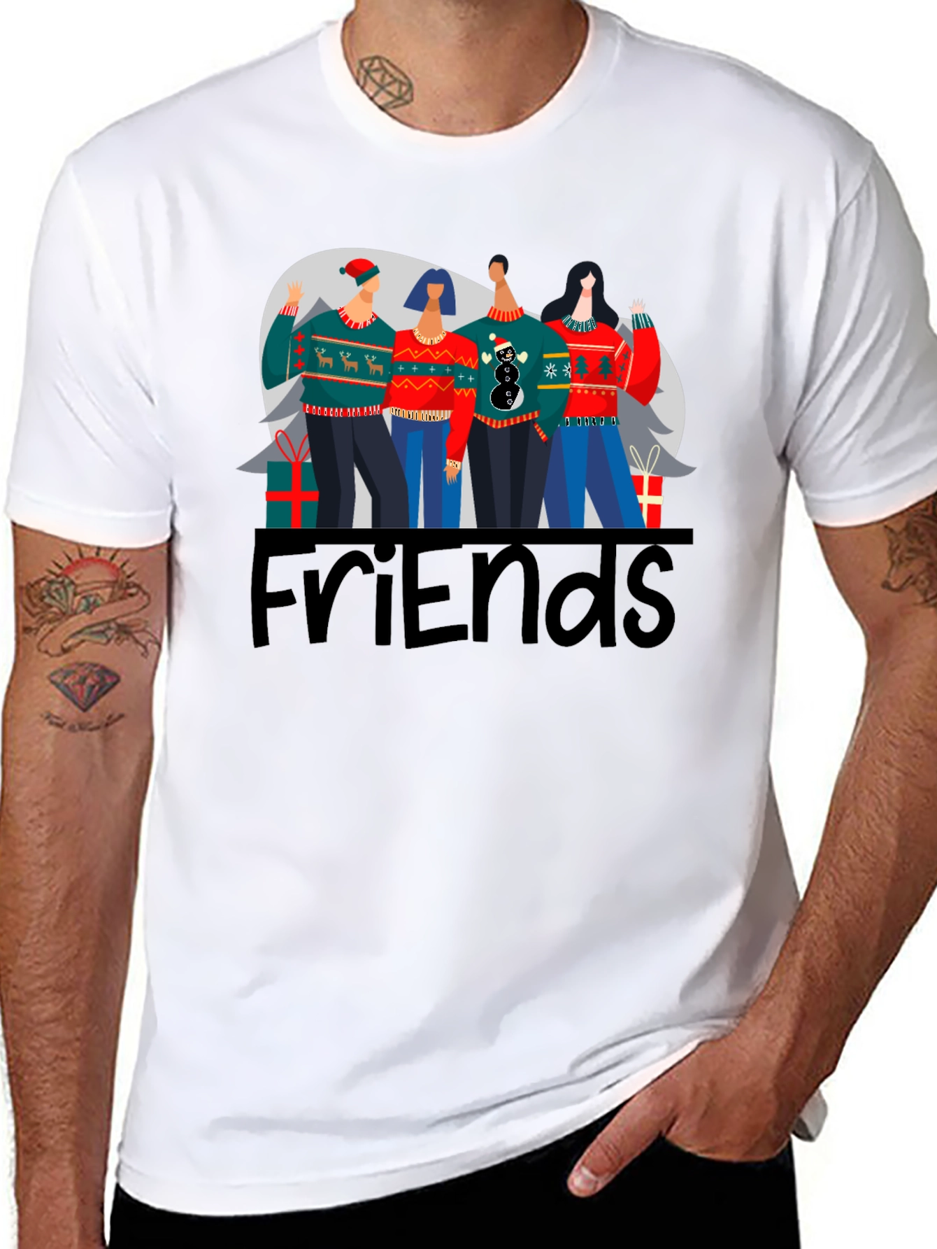 Friends Christmas Sweater T-Shirt