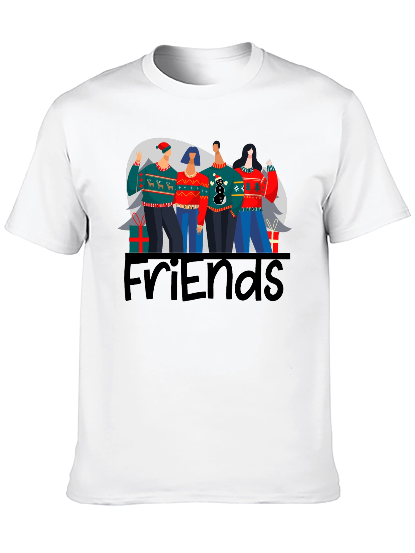 Friends Christmas Sweater T-Shirt