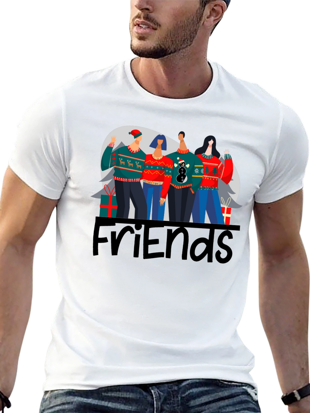 Friends Christmas Sweater T-Shirt