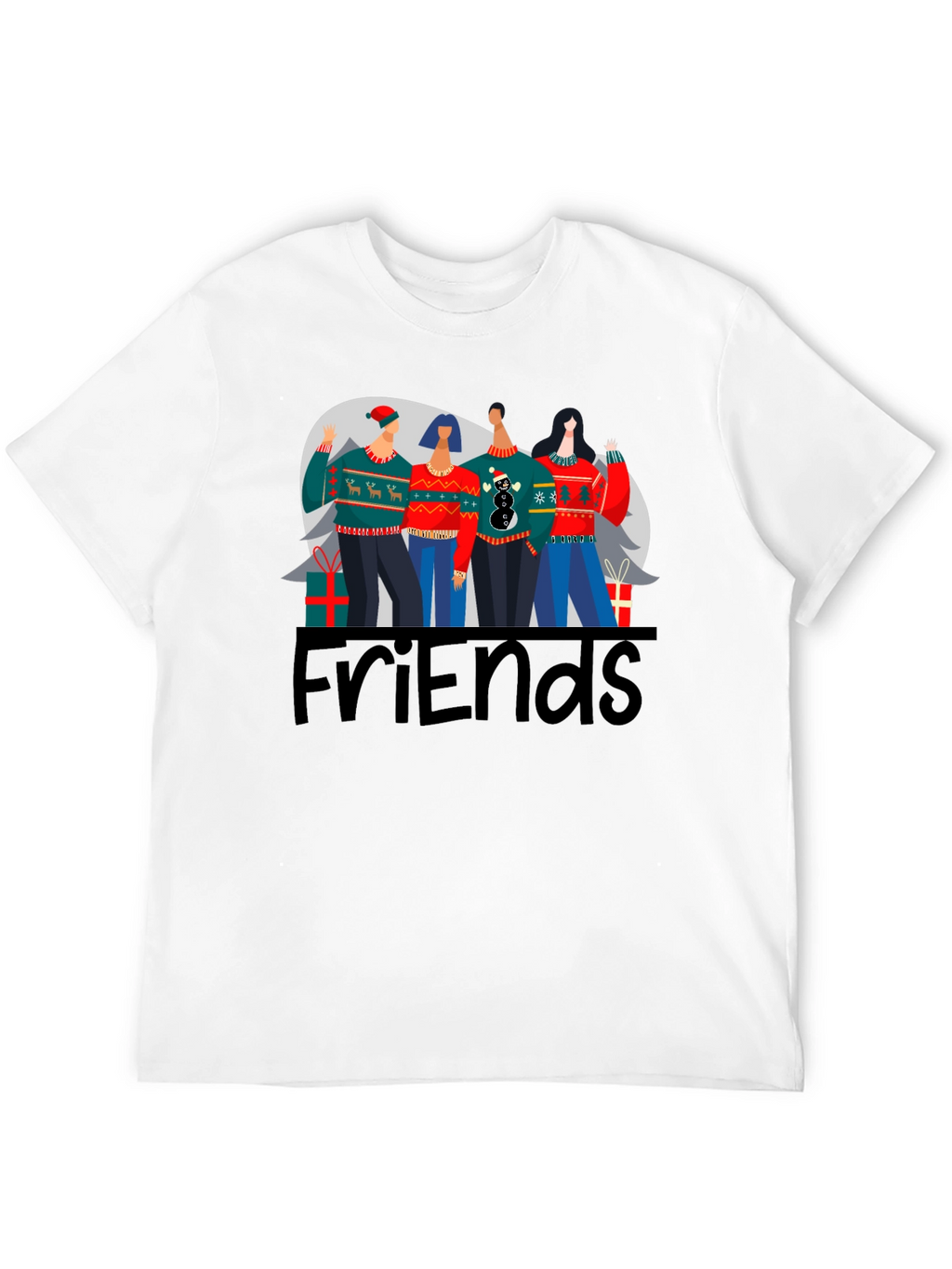 Friends Christmas Sweater T-Shirt