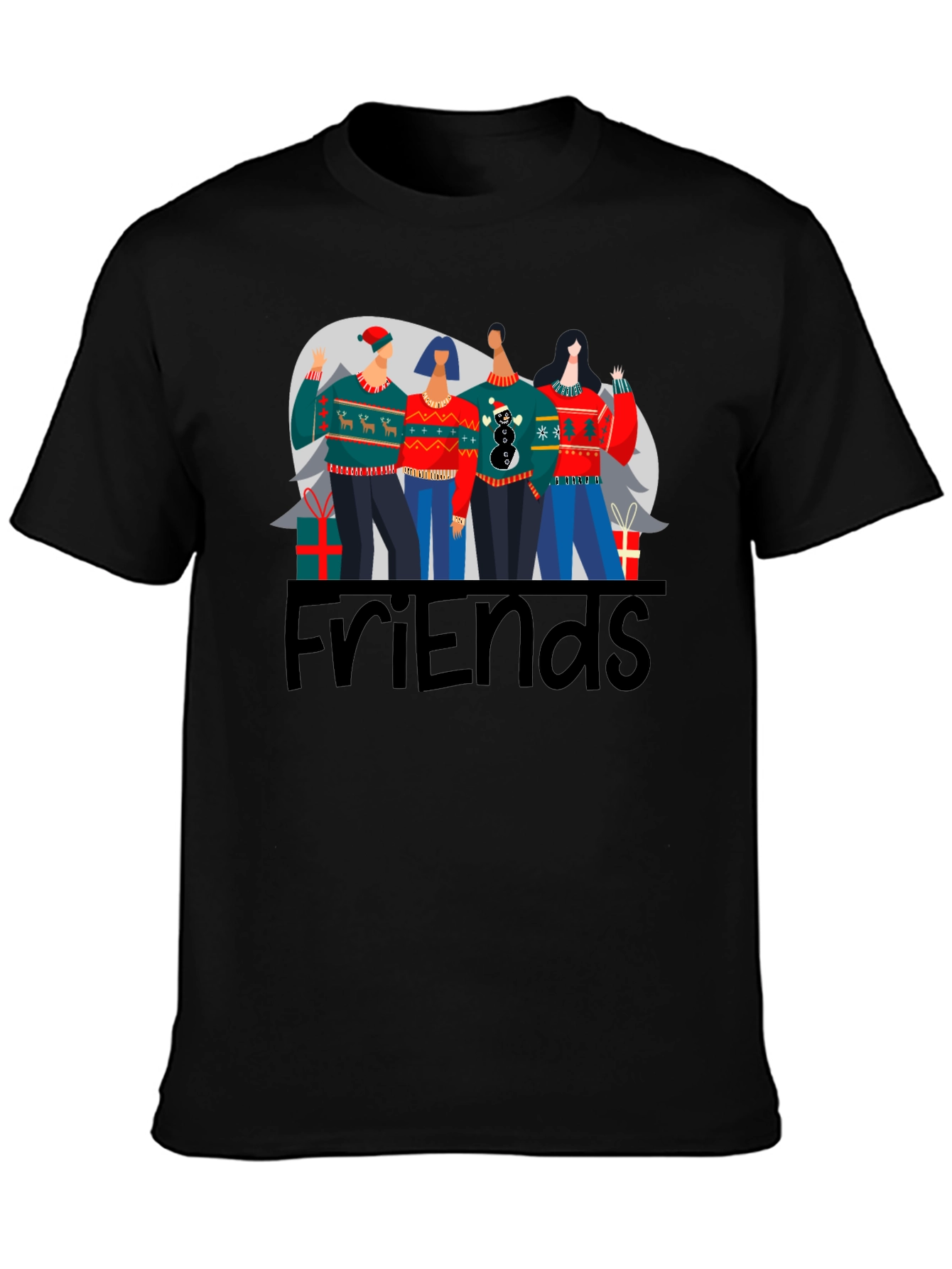 Friends Christmas Sweater T-Shirt