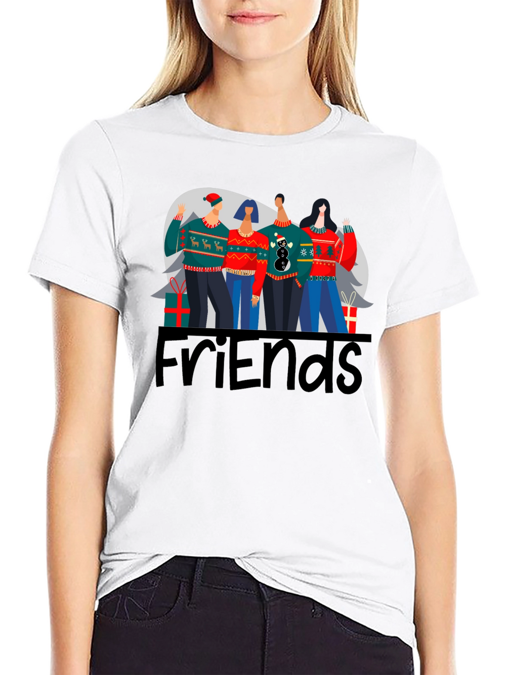 Friends Christmas Sweater T-Shirt
