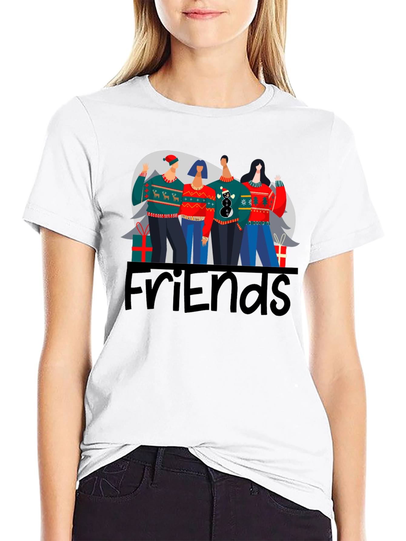 Friends Christmas Sweater T-Shirt