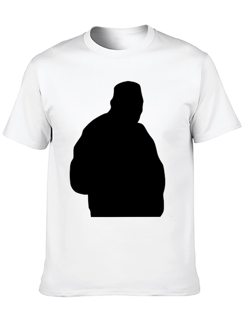 Black Silhouette Graphic Tee - Casual Style