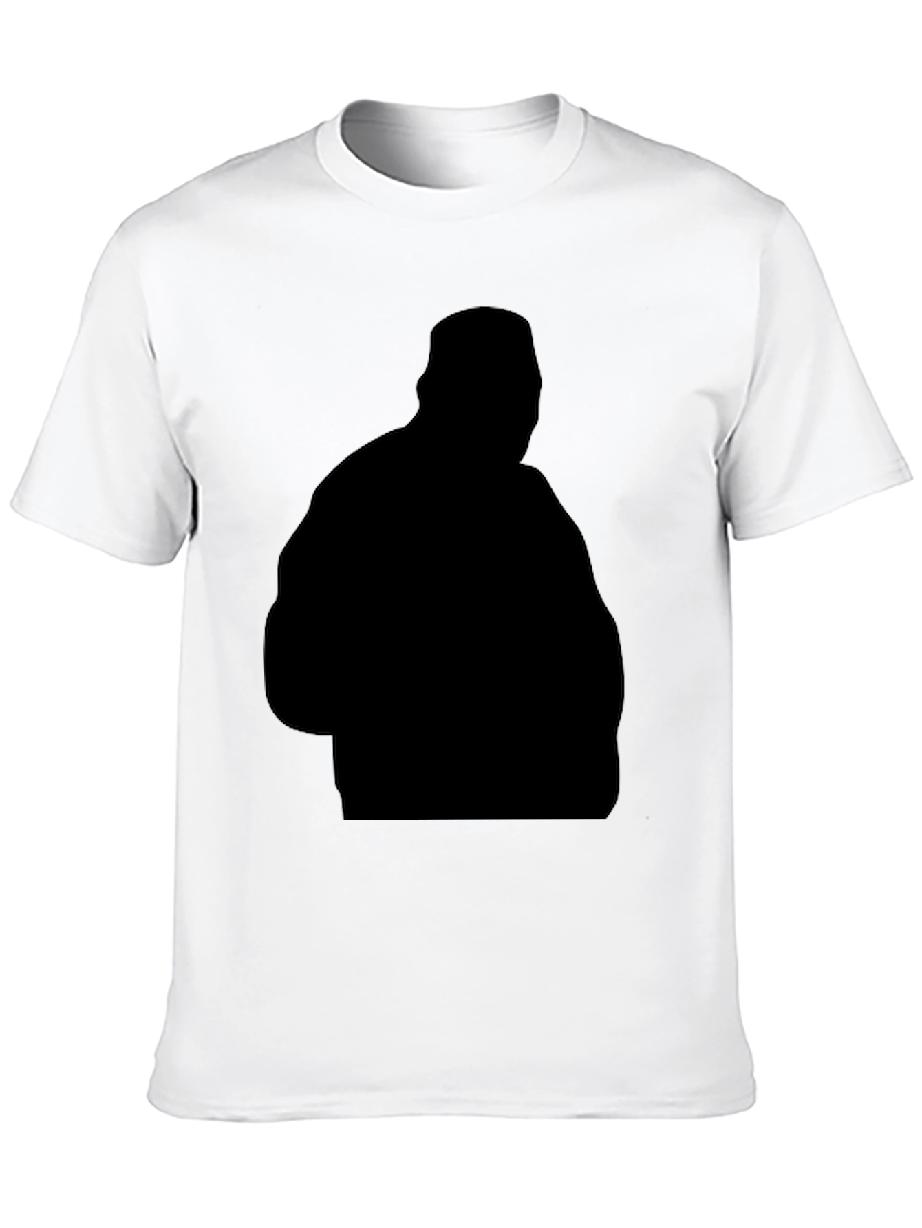 Black Silhouette Graphic Tee - Casual Style