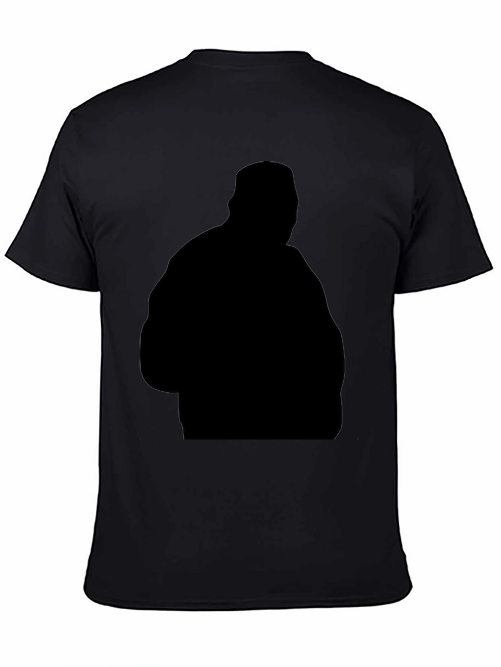 Black Silhouette Graphic Tee - Casual Style