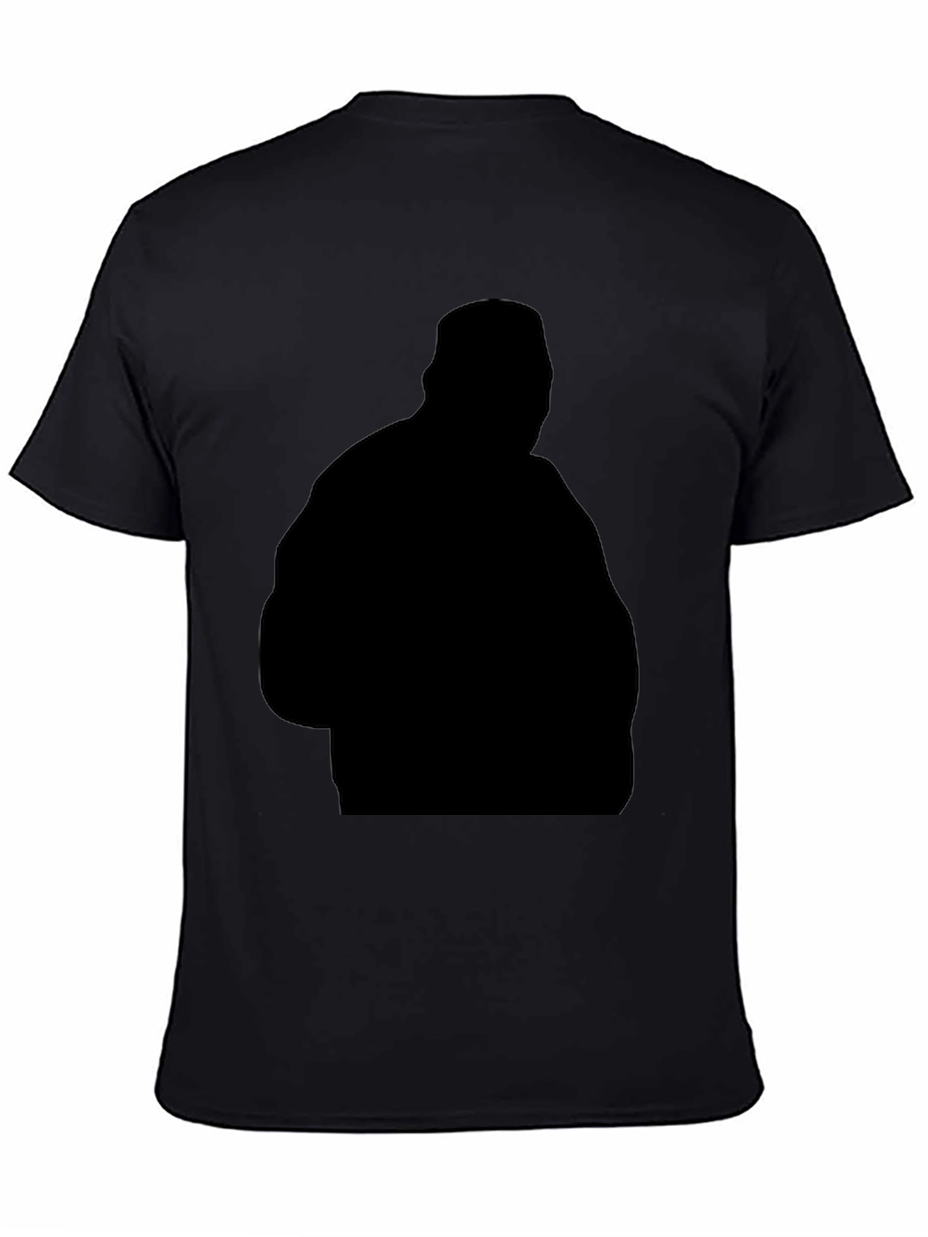Black Silhouette Graphic Tee - Casual Style