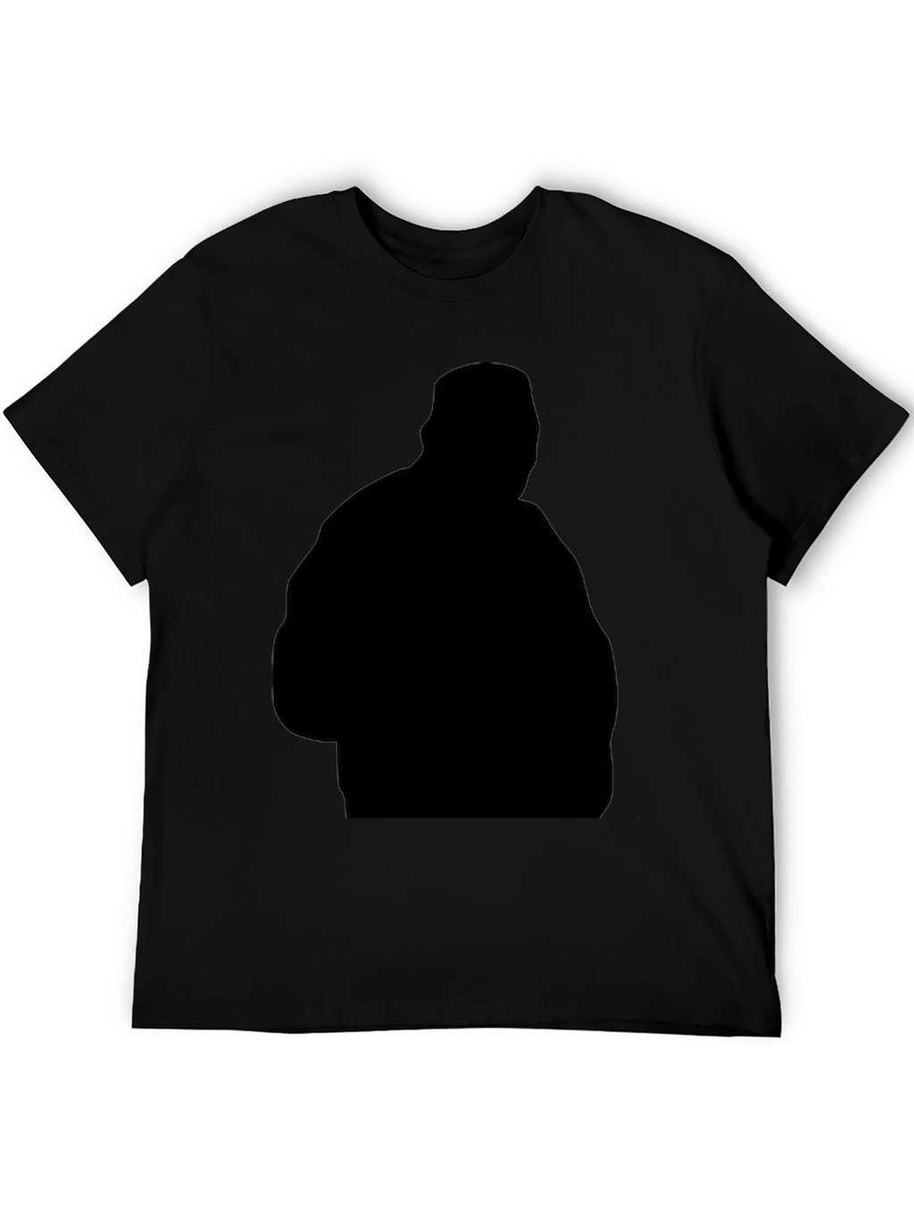Black Silhouette Graphic Tee - Casual Style