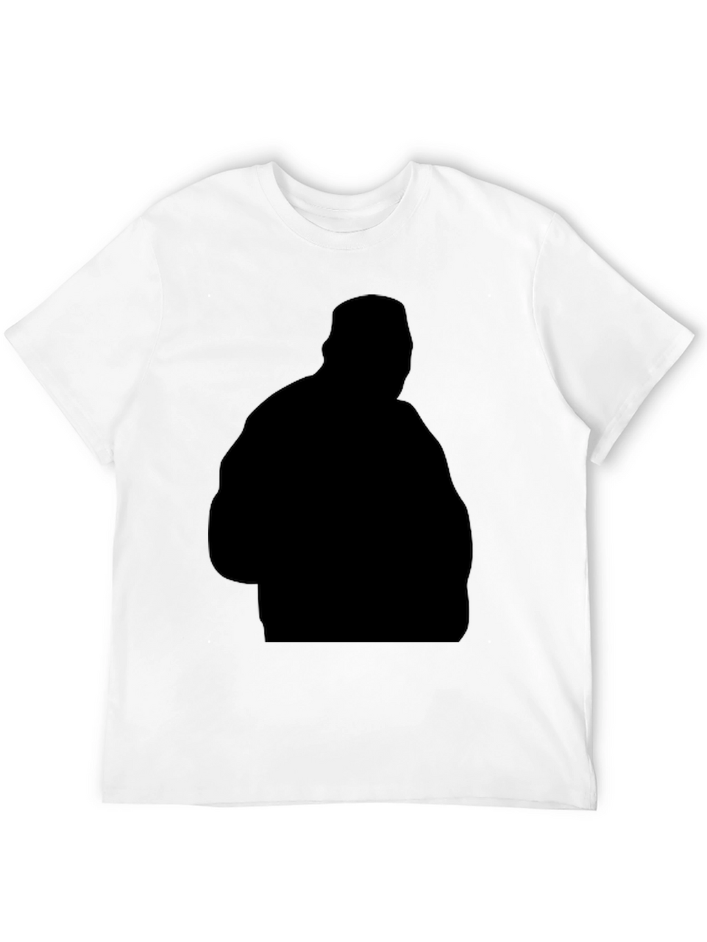 Black Silhouette Graphic Tee - Casual Style