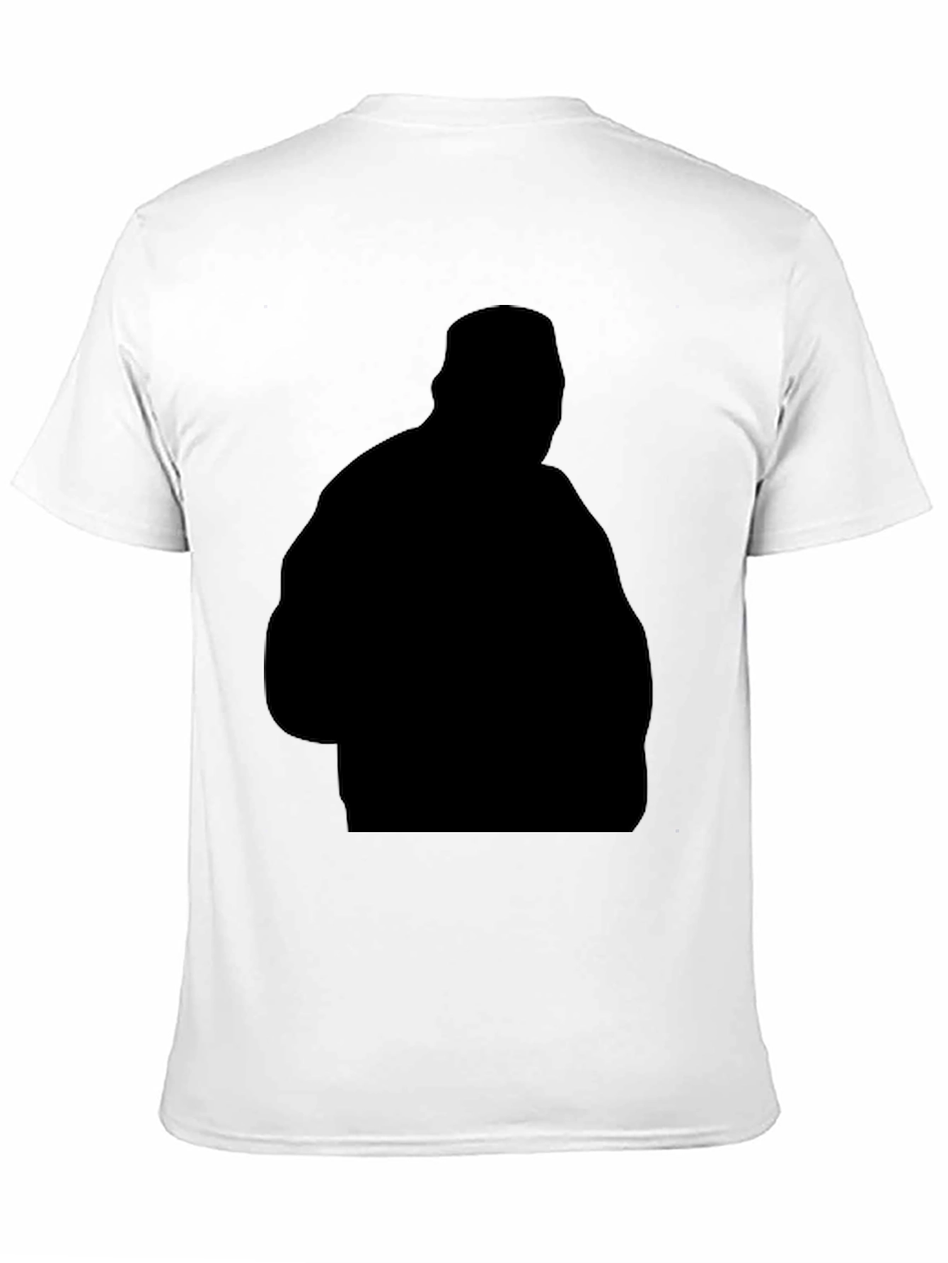 Black Silhouette Graphic Tee - Casual Style