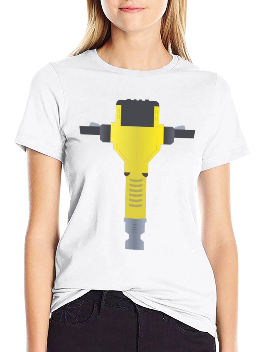 Jackhammer Graphic Tee - Bold Construction Style