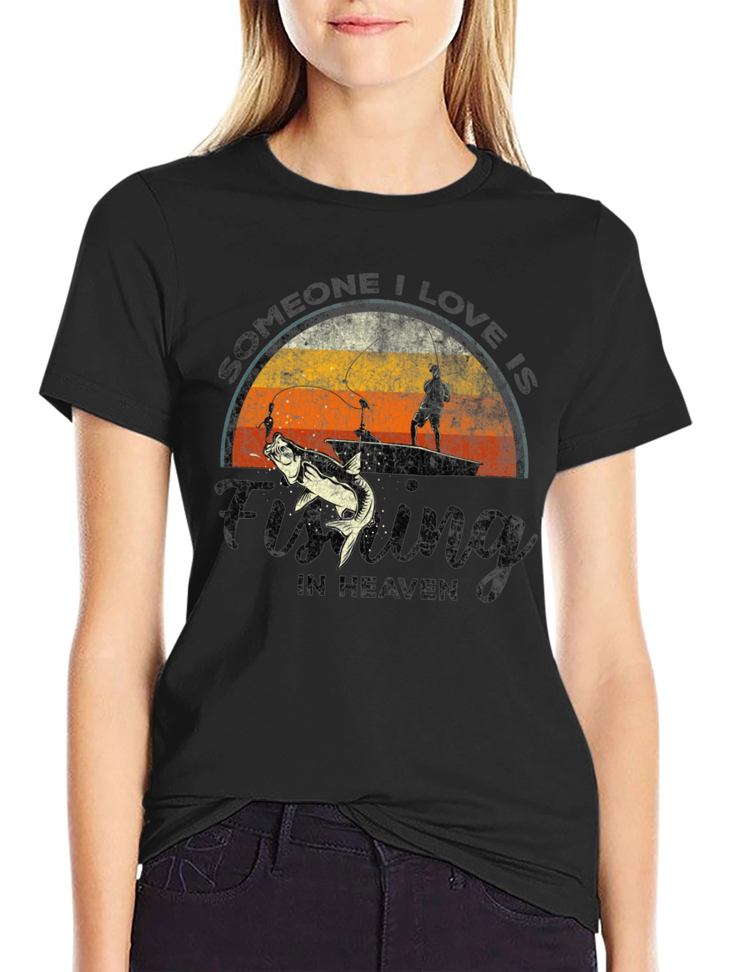 Fishing in Heaven Graphic T-Shirt