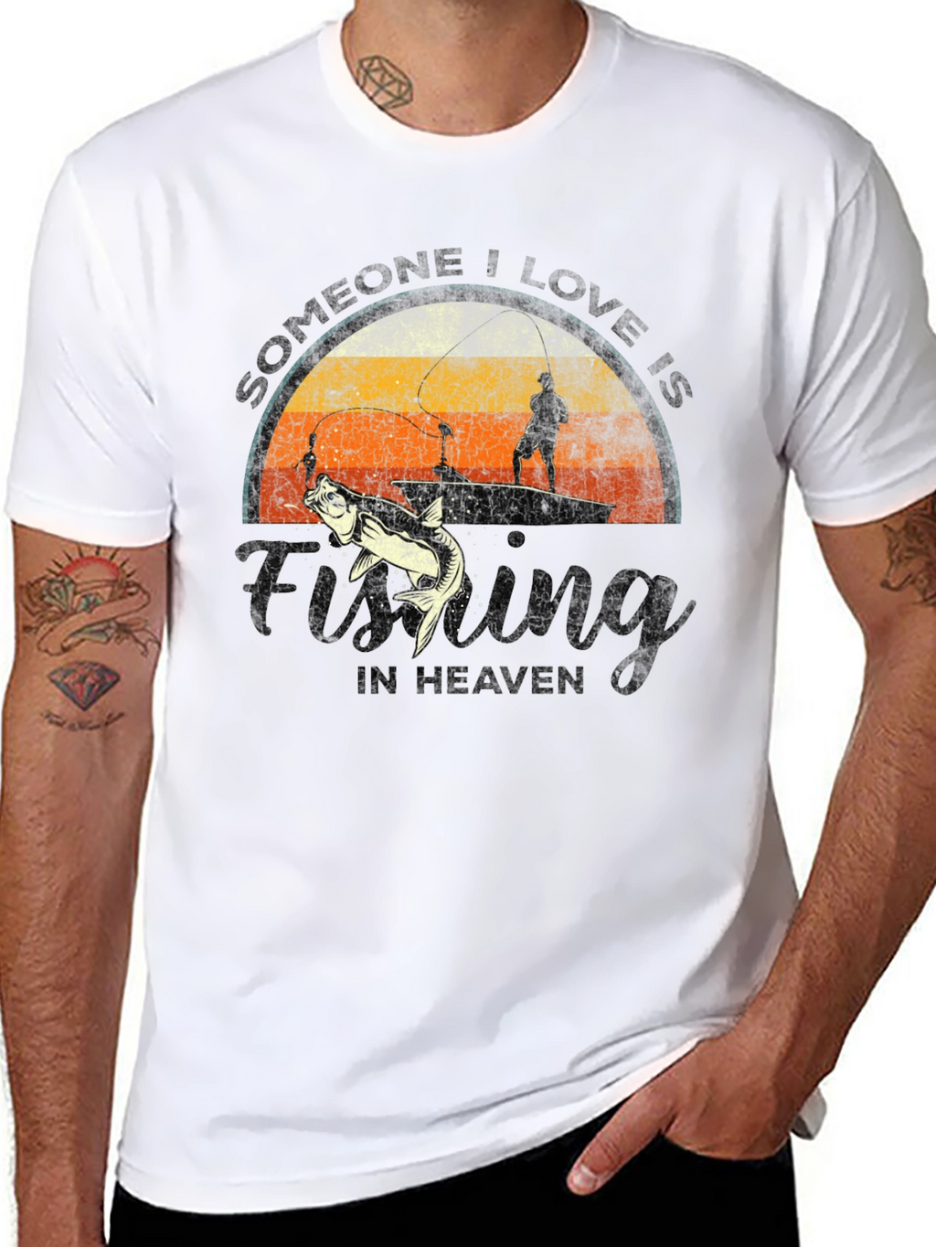 Fishing in Heaven Graphic T-Shirt