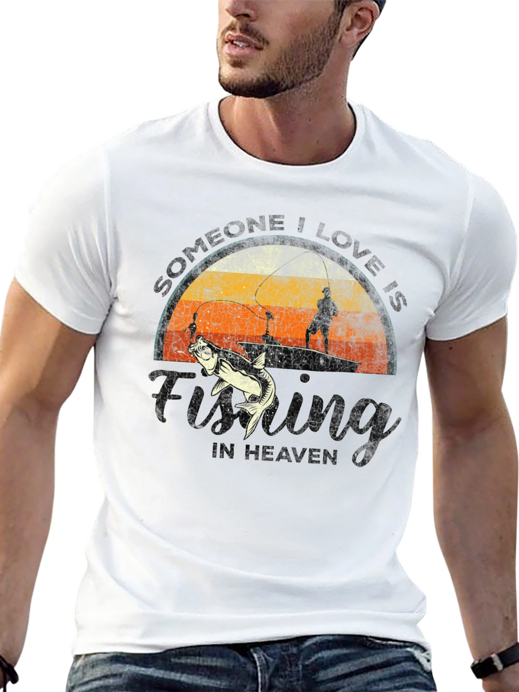 Fishing in Heaven Graphic T-Shirt