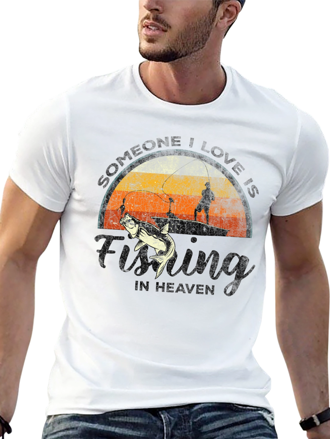 Fishing in Heaven Graphic T-Shirt