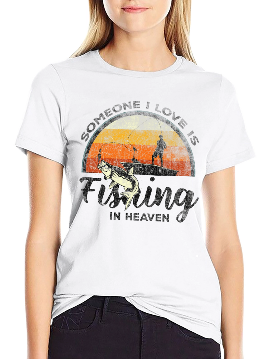 Fishing in Heaven Graphic T-Shirt