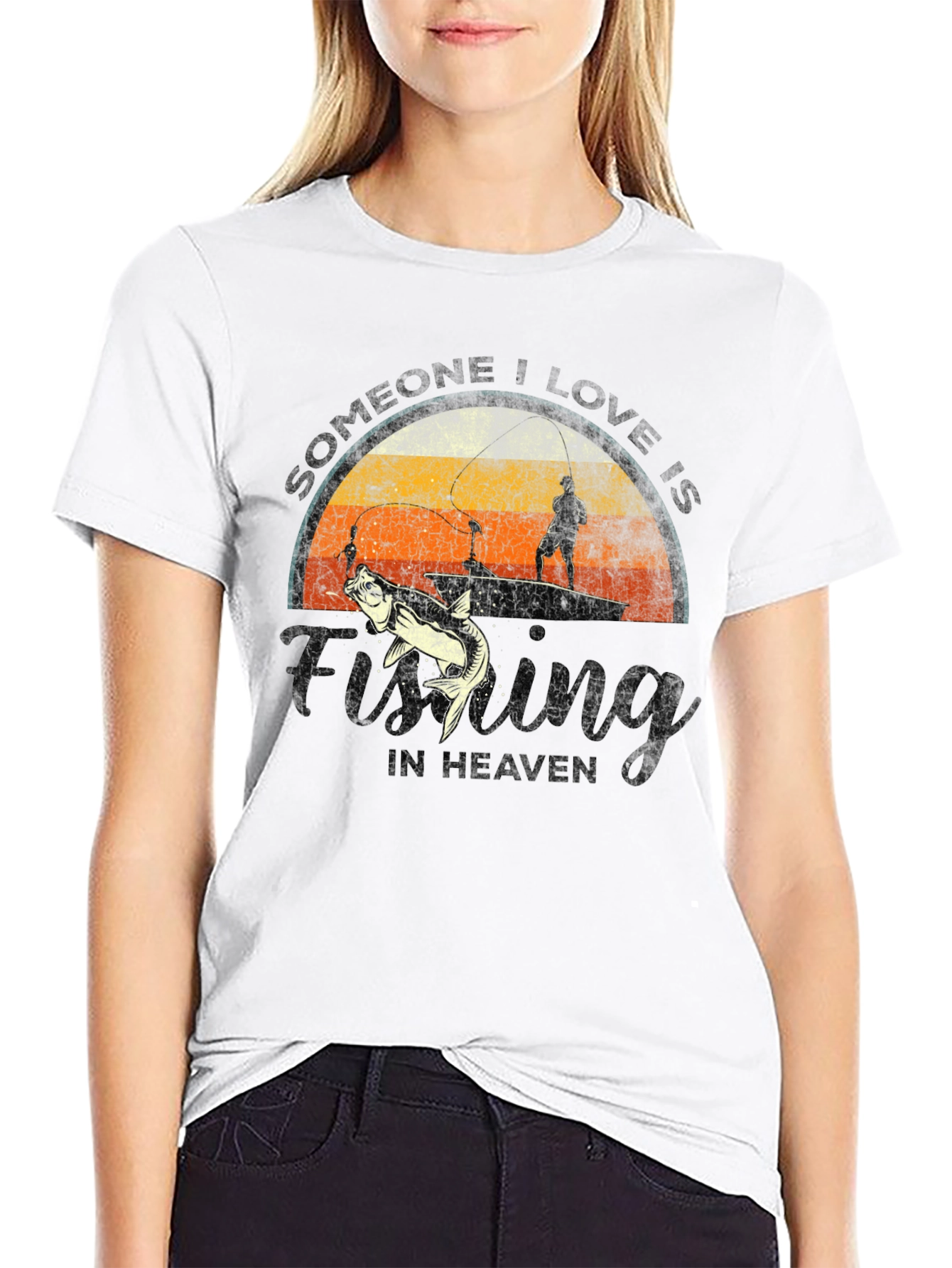 Fishing in Heaven Graphic T-Shirt