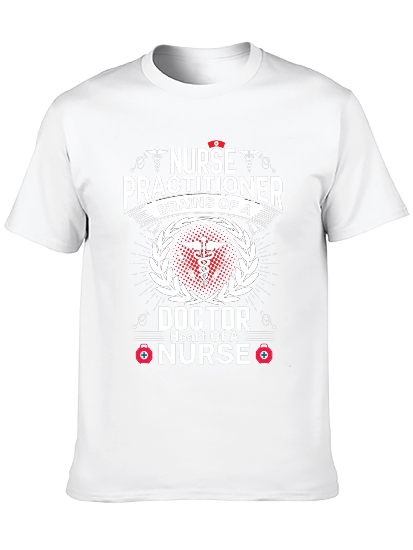 Nurse Practitioner T-Shirt - Brains and Heart!