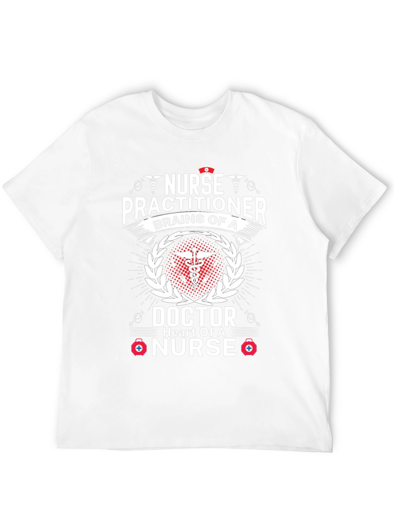 Nurse Practitioner T-Shirt - Brains and Heart!