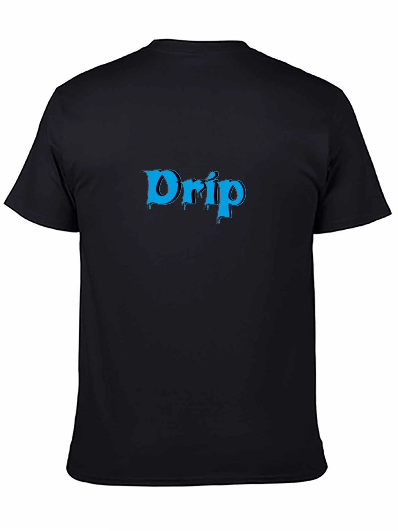 Drip Graphic Tee - Black Cotton Blend