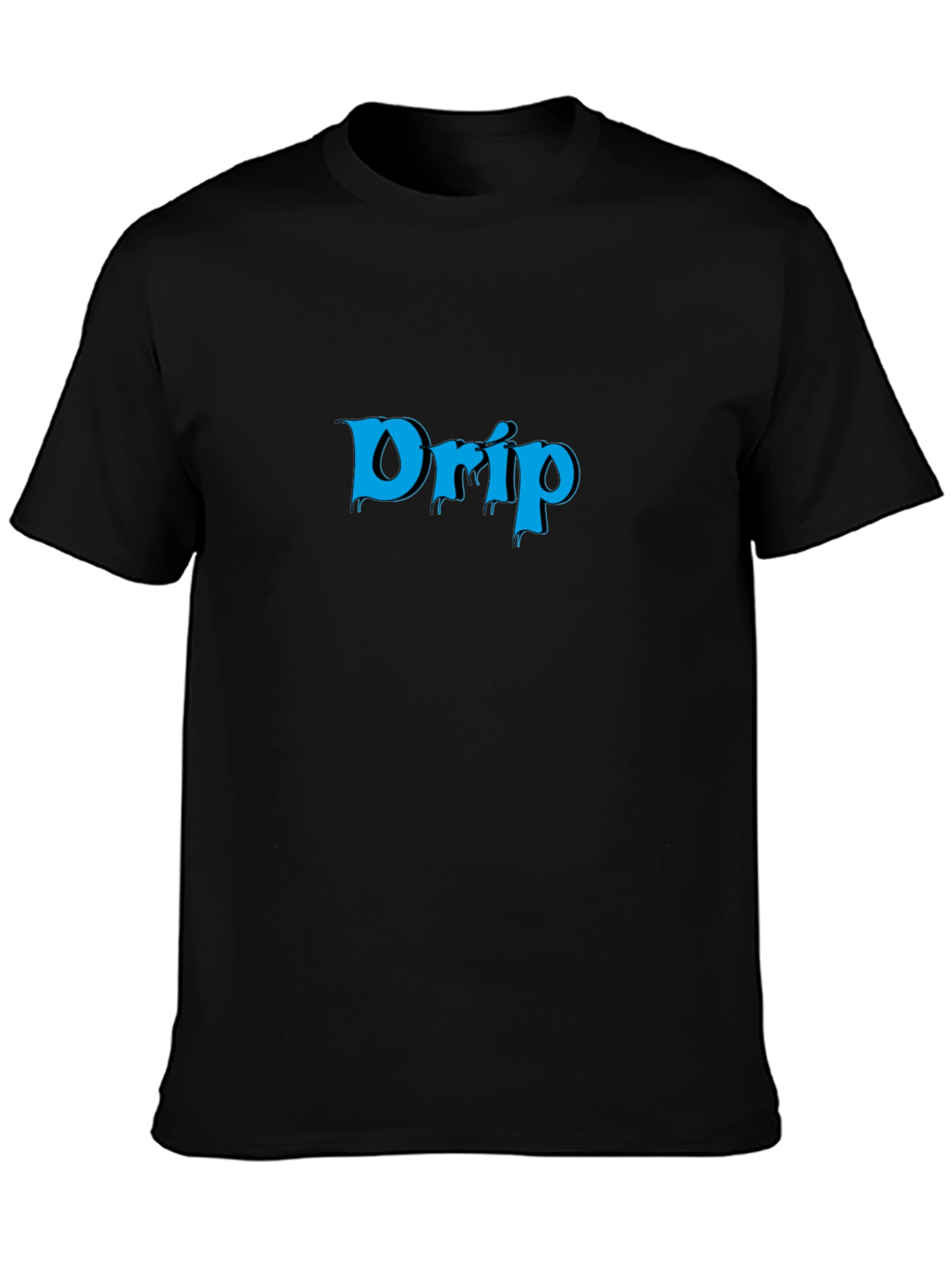 Drip Graphic Tee - Black Cotton Blend
