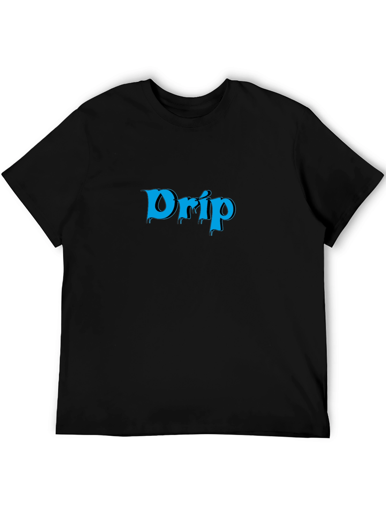 Drip Graphic Tee - Black Cotton Blend