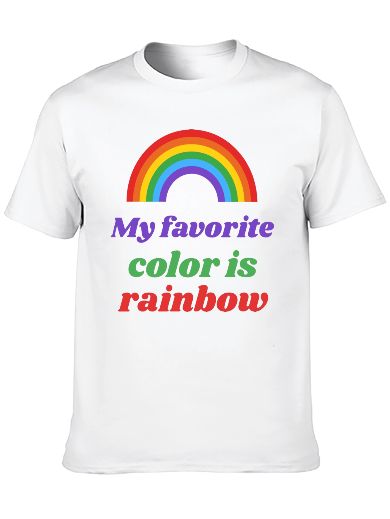 Rainbow Pride T-Shirt - My Favorite Color is Rainbow