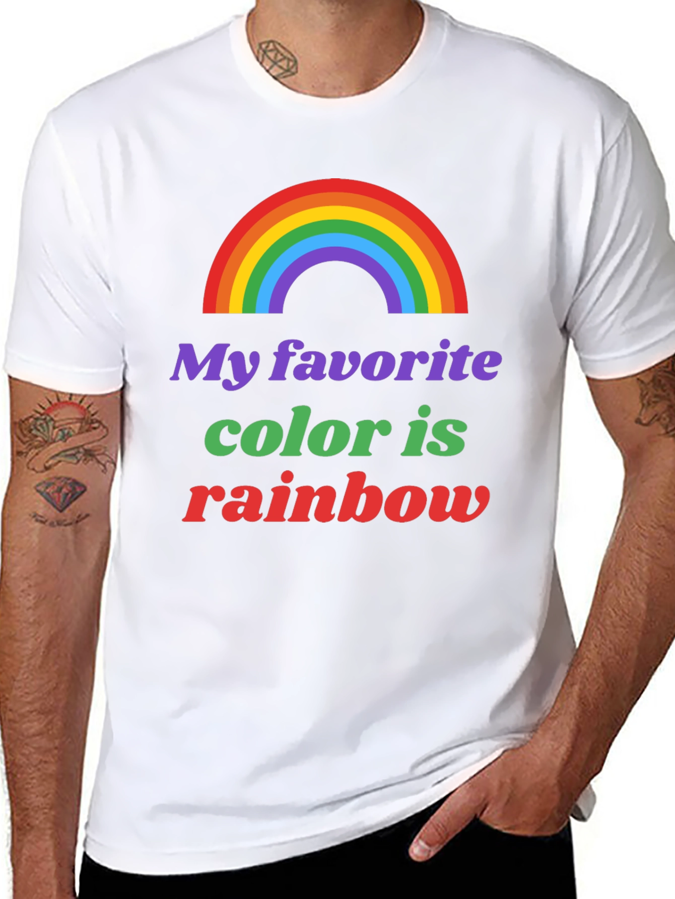 Rainbow Pride T-Shirt - My Favorite Color is Rainbow
