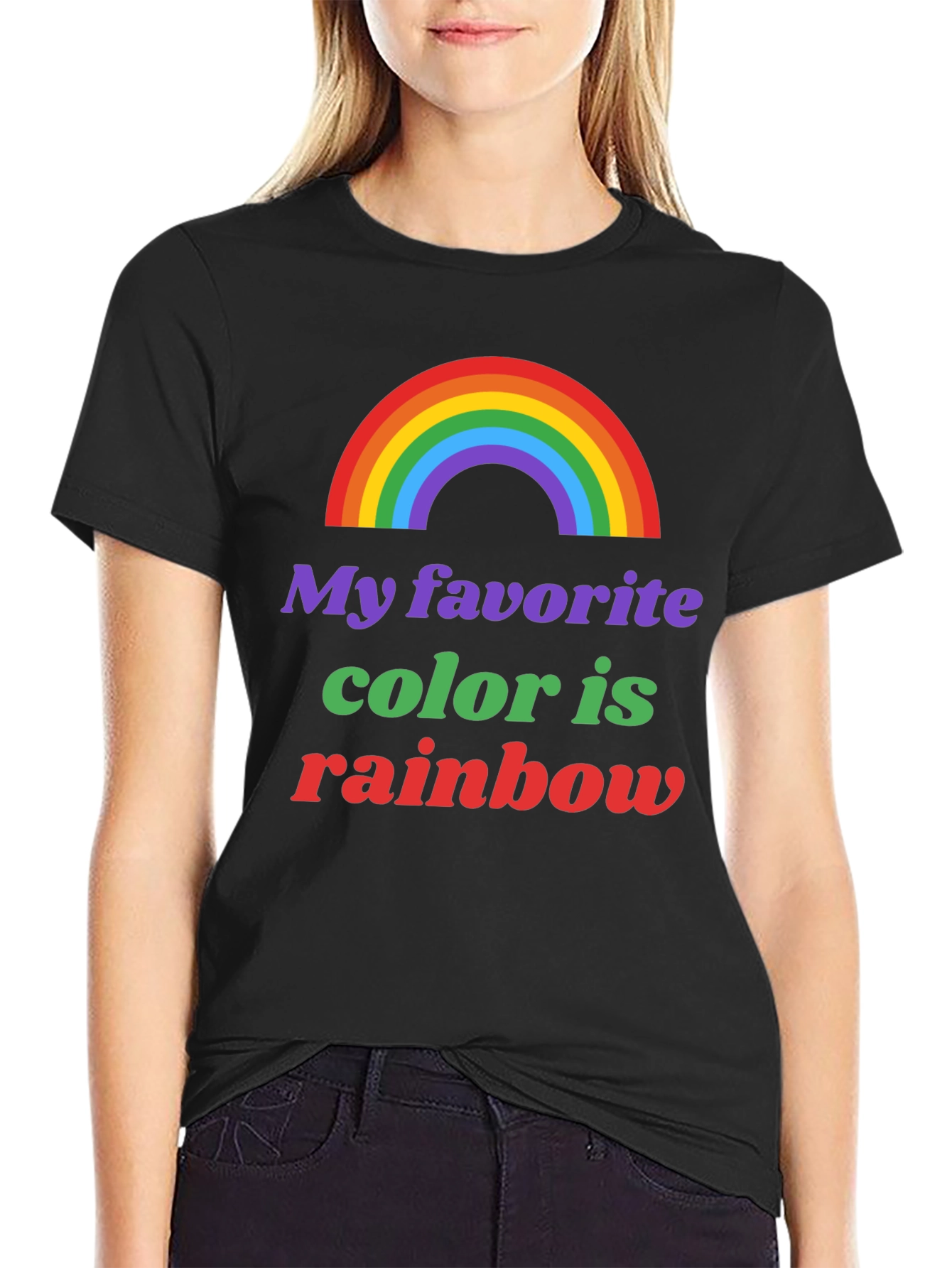 Rainbow Pride T-Shirt - My Favorite Color is Rainbow