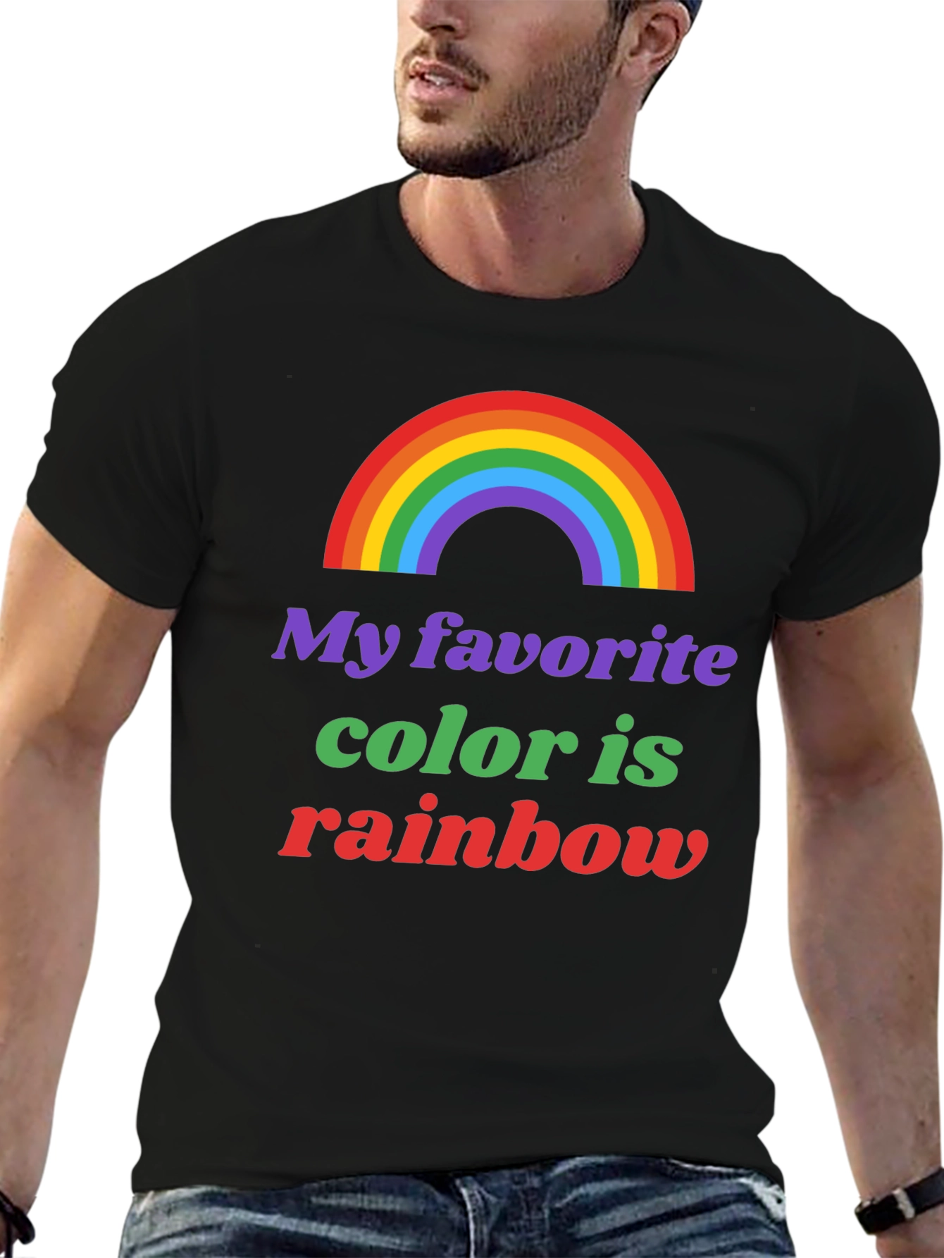 Rainbow Pride T-Shirt - My Favorite Color is Rainbow