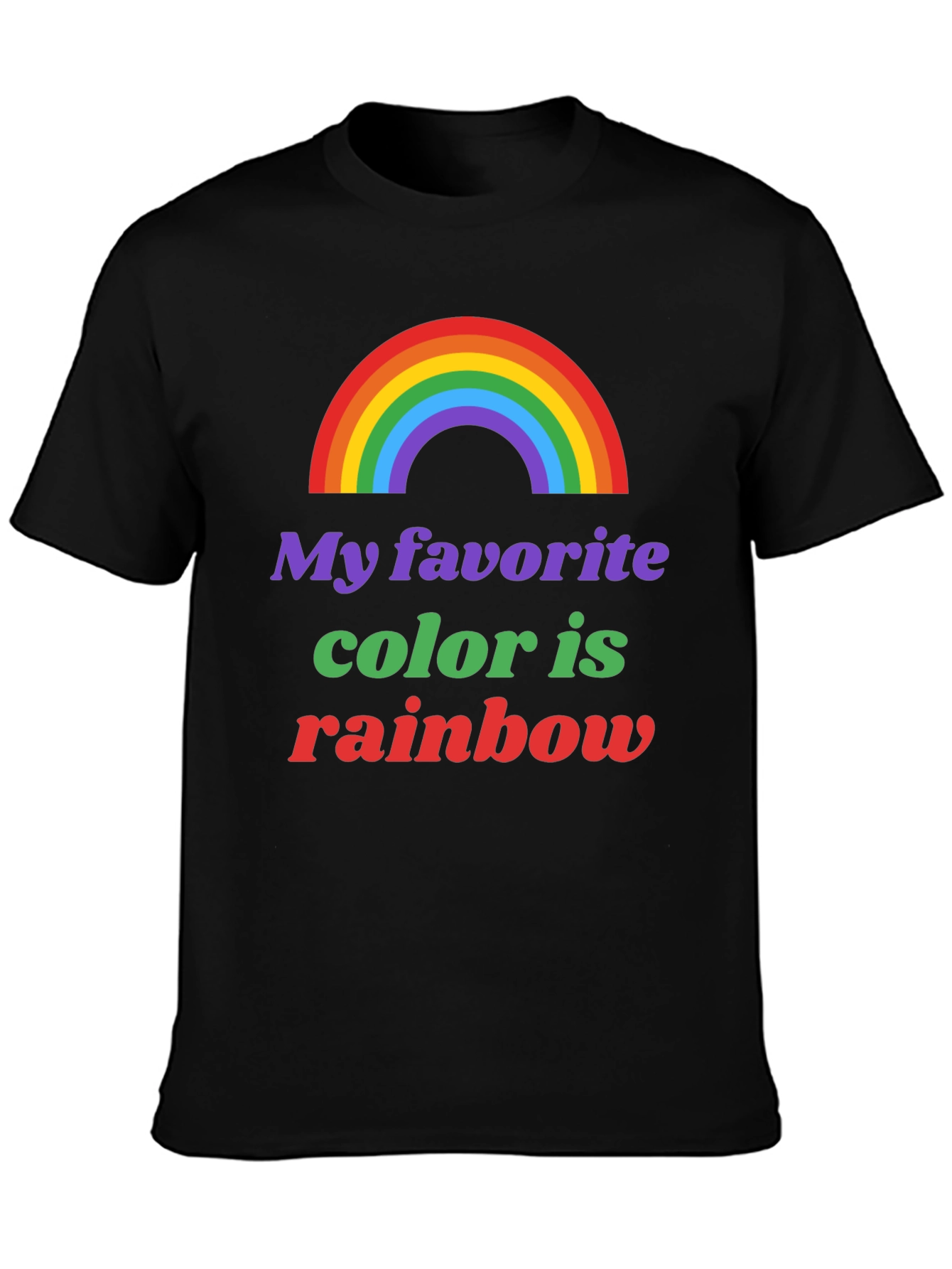 Rainbow Pride T-Shirt - My Favorite Color is Rainbow