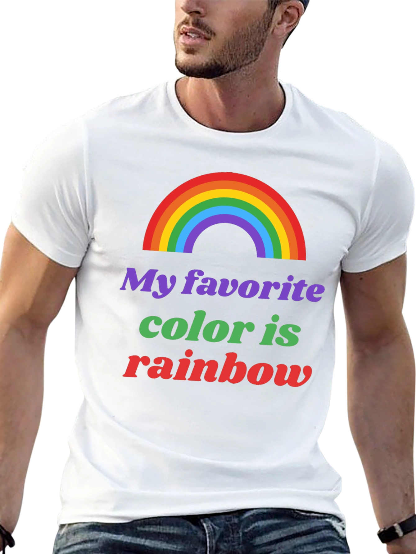 Rainbow Pride T-Shirt - My Favorite Color is Rainbow