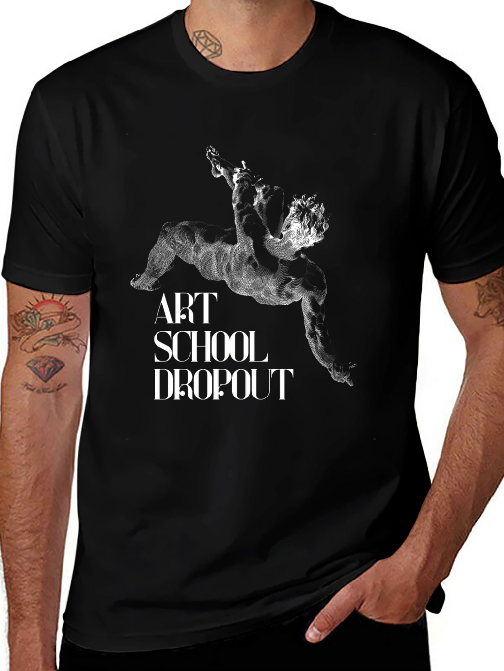 Art School Dropout Black Graphic Tee