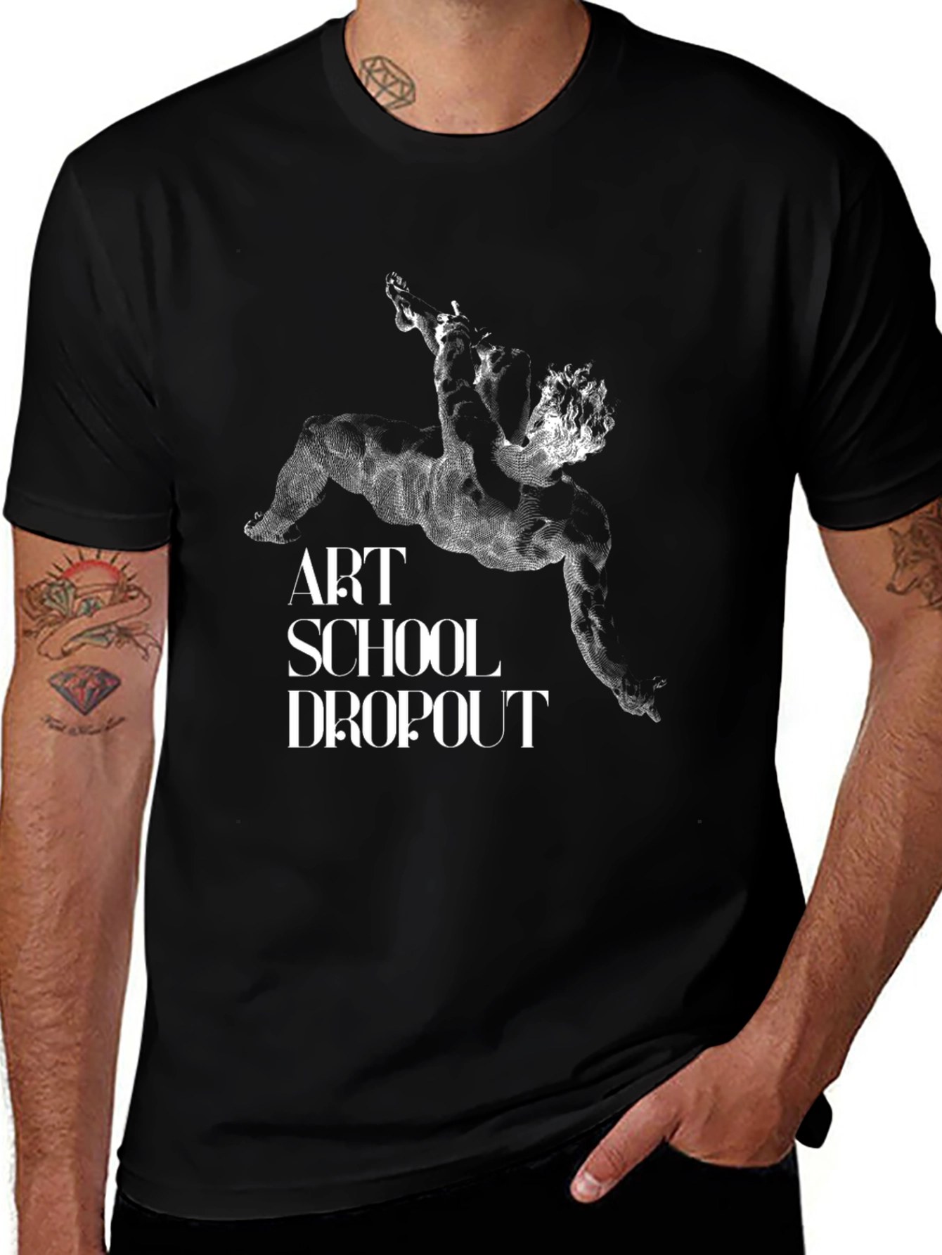 Art School Dropout Black Graphic Tee