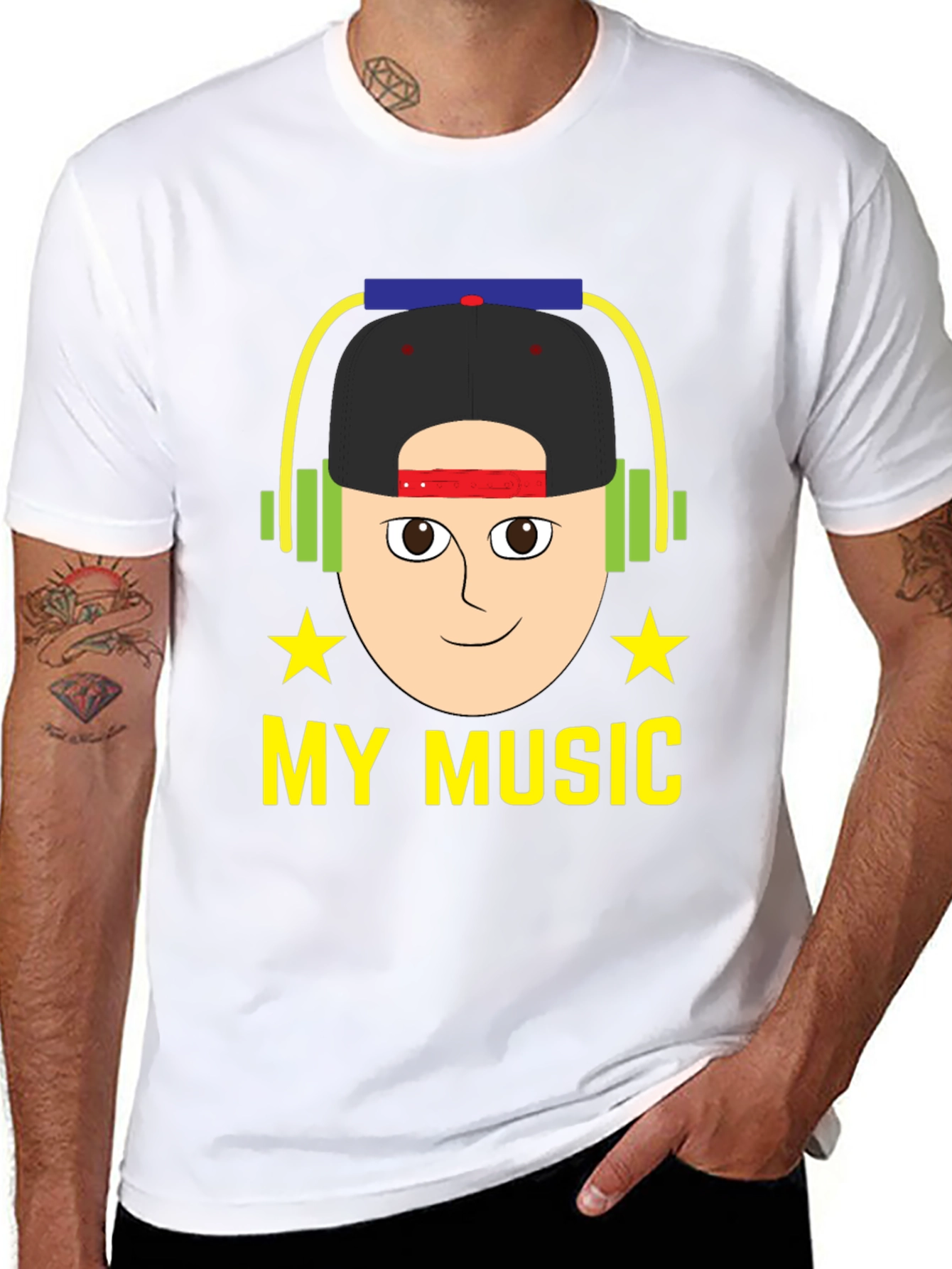 My Music Graphic Tee - Cool Cartoon Design