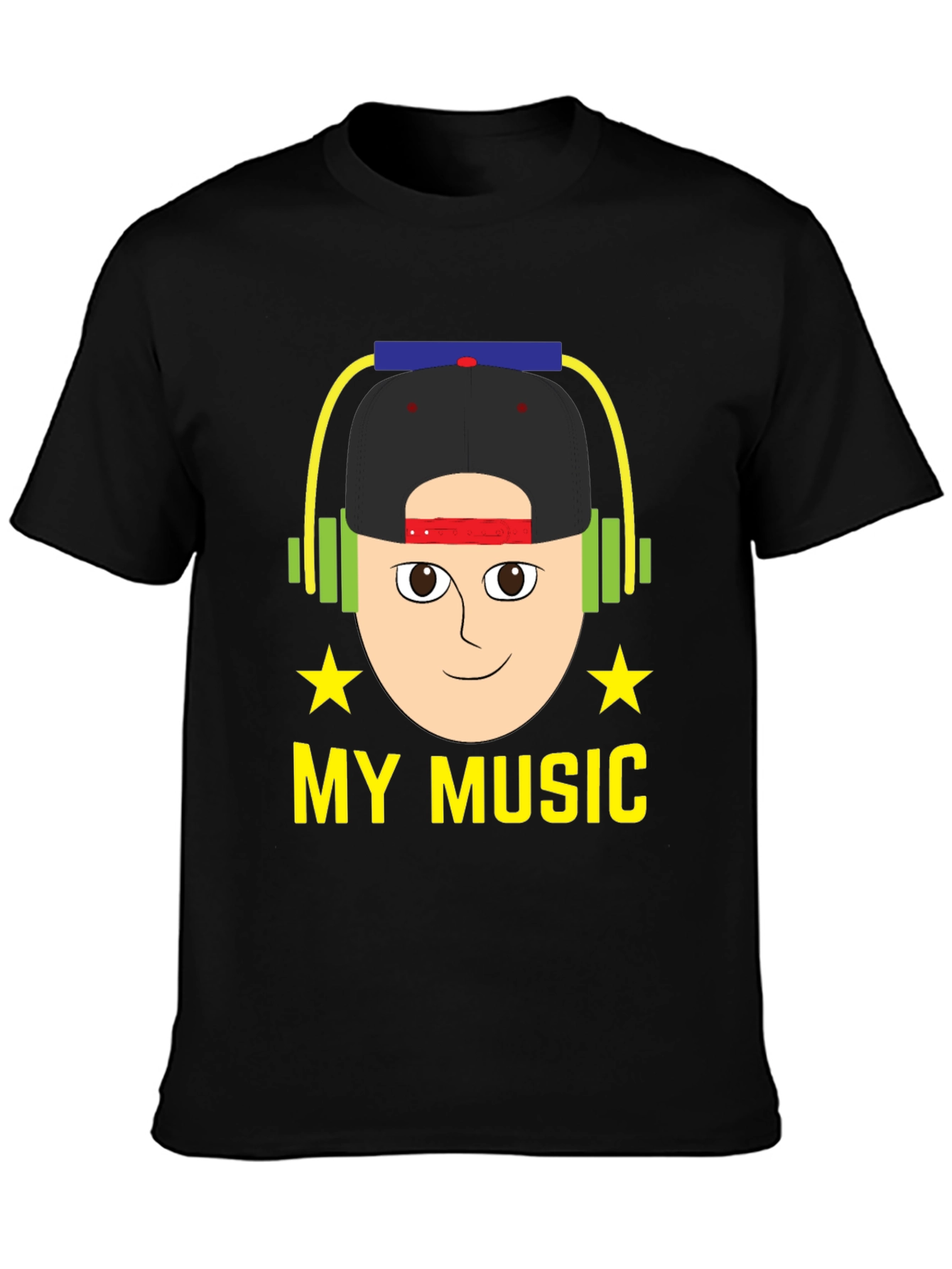 My Music Graphic Tee - Cool Cartoon Design