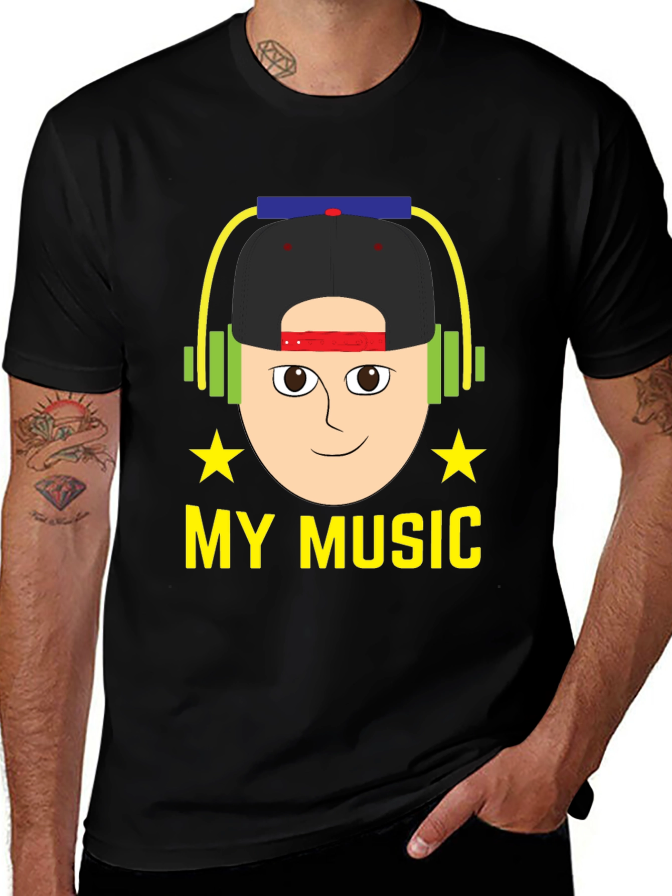 My Music Graphic Tee - Cool Cartoon Design