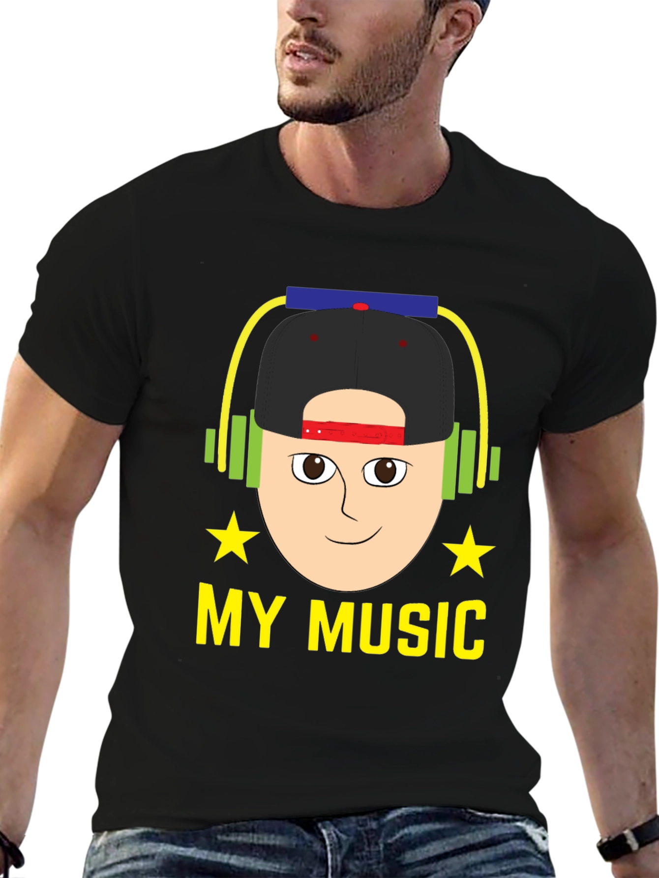 My Music Graphic Tee - Cool Cartoon Design