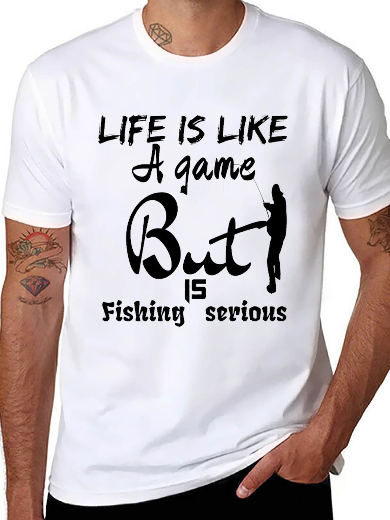 Funny Fishing T-Shirt: Life is Like a Game