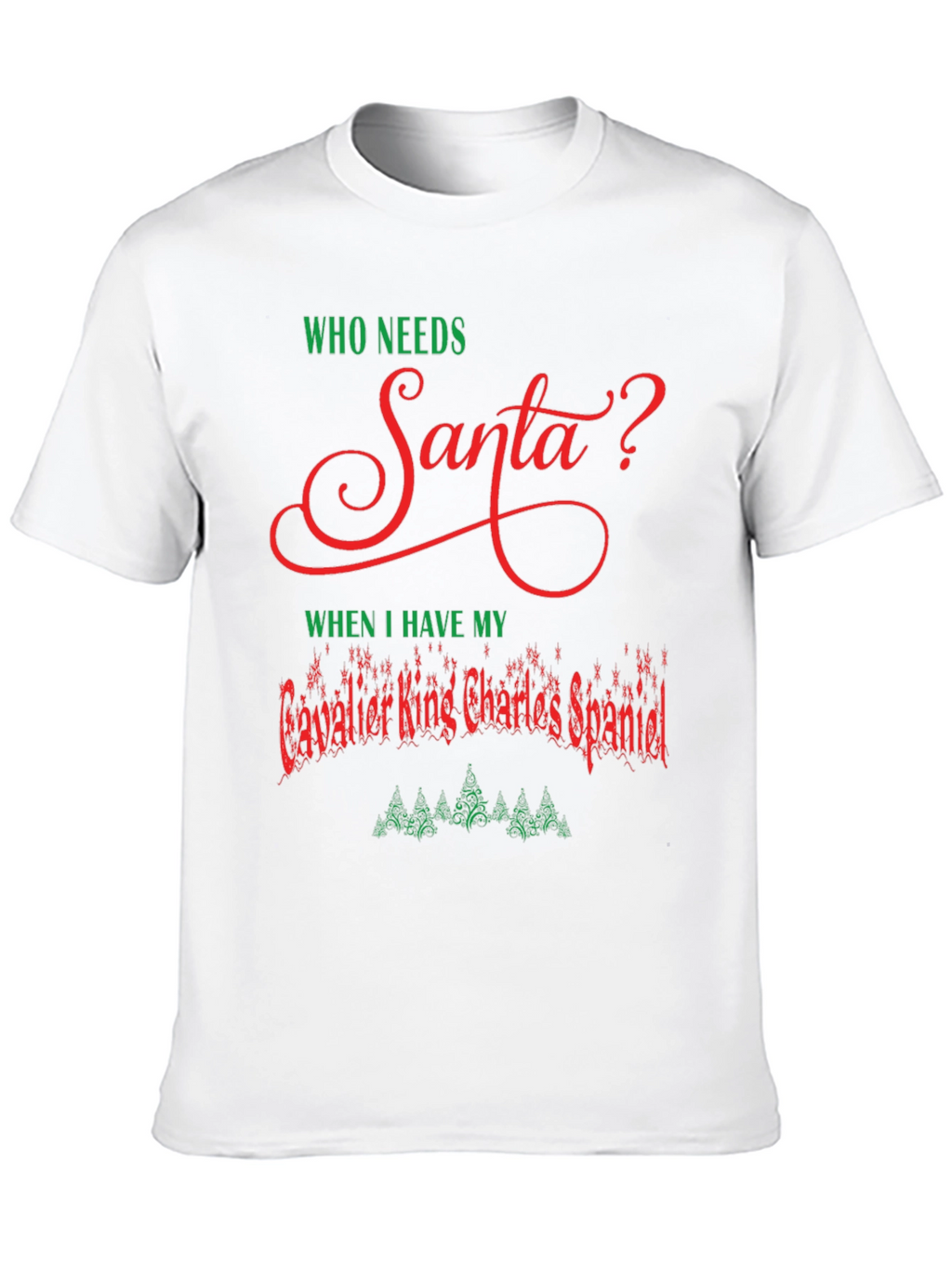 Cavalier King Charles Spaniel Santa T-Shirt