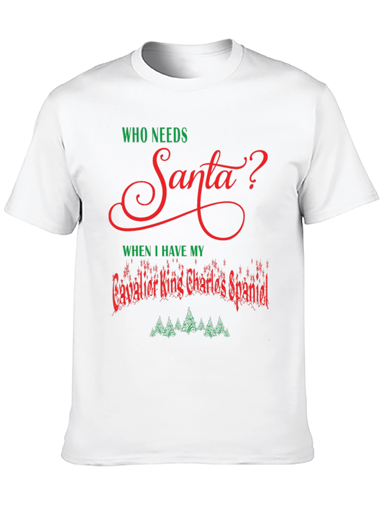Cavalier King Charles Spaniel Santa T-Shirt