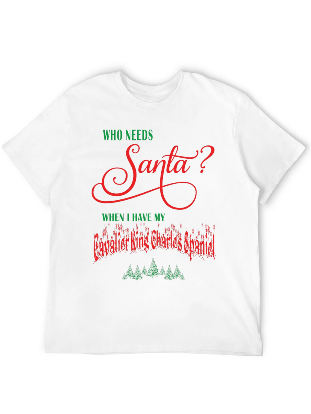 Cavalier King Charles Spaniel Santa T-Shirt
