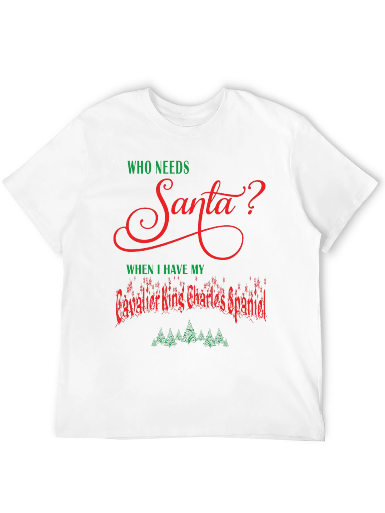Cavalier King Charles Spaniel Santa T-Shirt